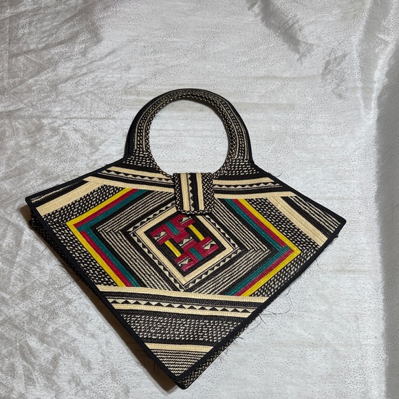 Multicolor Geometric Pattern Women Bag - Picture 1 of 9